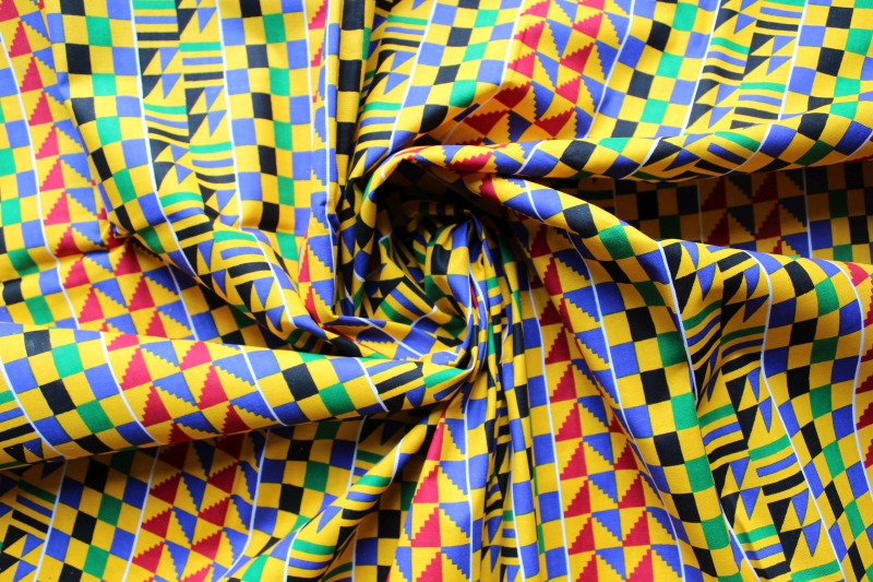 La tela africana wax Kente - Telas Africanas wax para DIY y patchwork